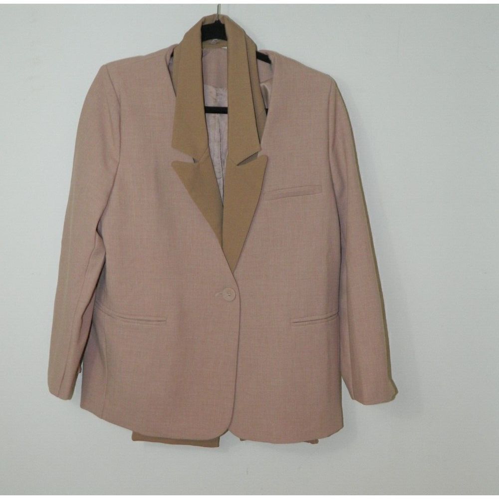 Tatiama Blazer Brown  Mauve‎ Dickie with Removable Size Medium